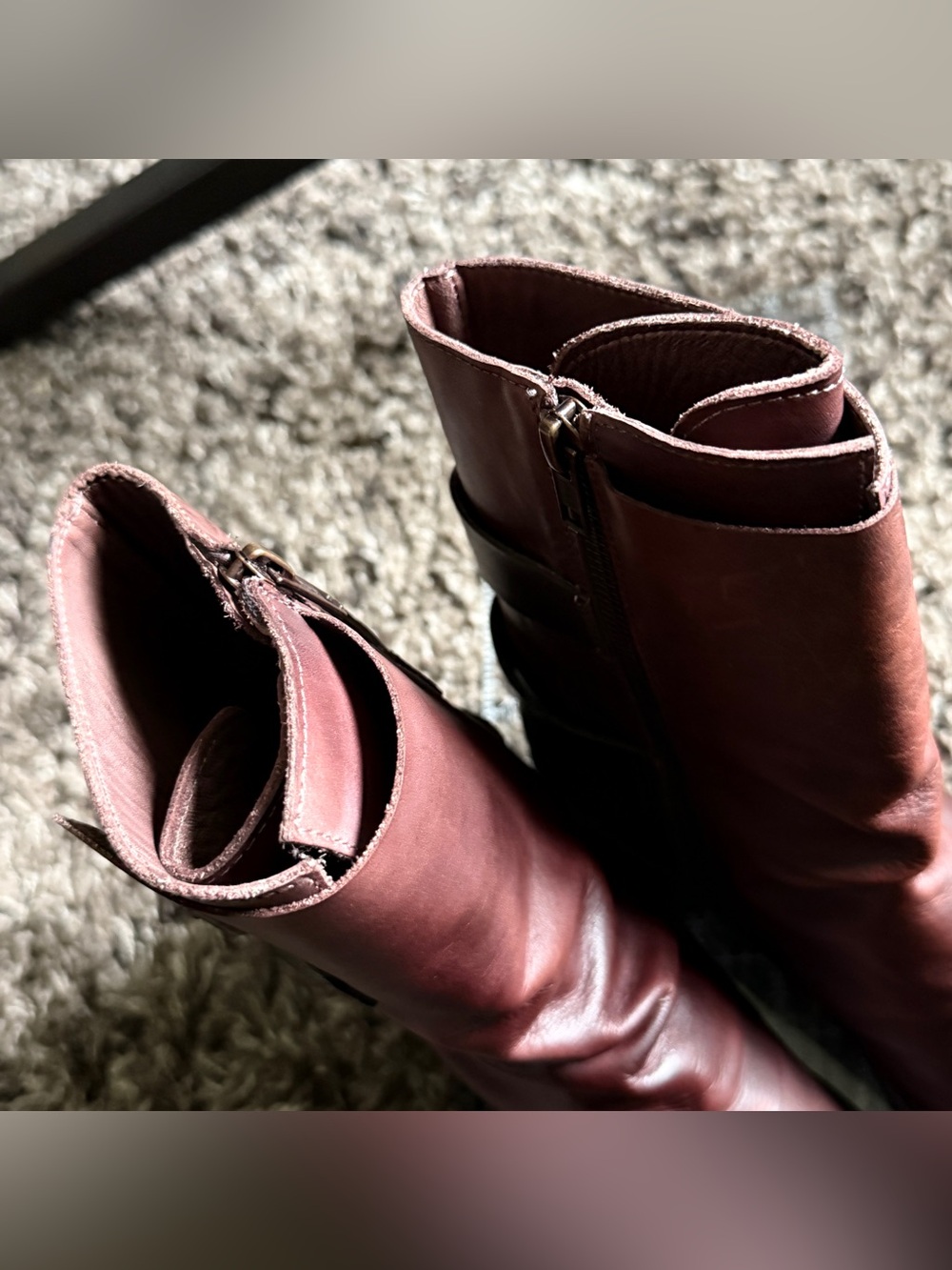 Vintage Foundry Co. Leather Buckle Boots Brown US 8 - Picture 7 of 14